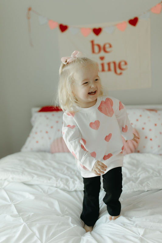 Watercolor Hearts Sweatshirt