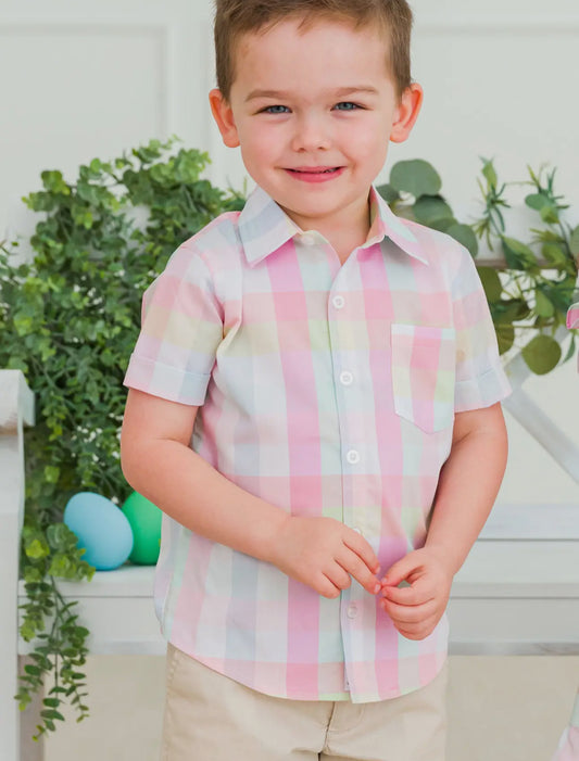 Picnic Plaid Short Sleeve Buttondown