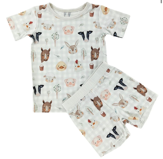 Farm Friends Shorts Set