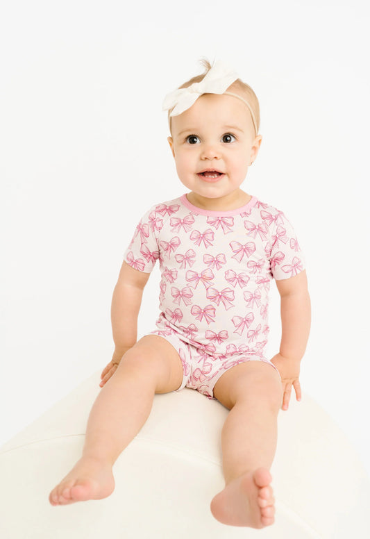 Pretty in Pink Pajamas Shorts Set