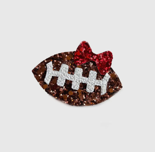 Football Shape Hair Bow